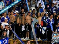 Foto: "Primera línea de los Comandos Azules y de la Blue Rain juntos en el Clasico Bogotano" Barra: Comandos Azules • Club: Millonarios