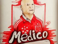 Desenho - Diseño - Arte - "Autor: @tomasreyes939" Dibujo de la Barra: Disturbio Rojo Bogotá • Club: América de Cáli