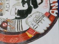 Desenho - Diseño - Arte - "Garra Blanca orgullo antifascista" Dibujo de la Barra: Garra Blanca • Club: Colo-Colo