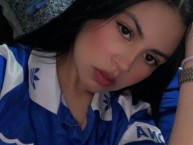 Hincha - Tribunera - Chica - "@Faventinaa" Fanatica de la Barra: Blue Rain • Club: Millonarios • País: Colombia