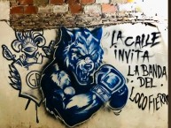 Mural - Graffiti - Pintada - "En la calle vos sabes la que te espera" Mural de la Barra: La Banda de Fierro 22 • Club: Gimnasia y Esgrima