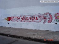Mural - Graffiti - Pintadas - "luna quemera" Mural de la Barra: La Banda de la Quema • Club: Huracán • País: Argentina