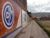 Mural - Graffiti - Pintadas - "MURAL ESCUDO C.C.DEPORTIVO MUNICIPAL CVZCO" Mural de la Barra: La Banda del Basurero • Club: Deportivo Municipal • País: Peru