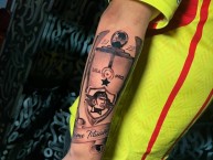 Tattoo - Tatuaje - tatuagem - Tatuaje de la Barra: Armagedón • Club: Aucas • País: Ecuador