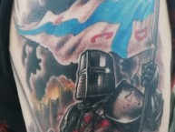 Tattoo - Tatuaje - tatuagem - "Caballero cruzado" Tatuaje de la Barra: Los Cruzados • Club: Universidad Católica • País: Chile