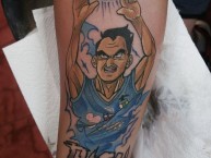 Tattoo - Tatuaje - tatuagem - "Tatuaje Tucu" Tatuaje de la Barra: Trinchera Celeste • Club: O'Higgins