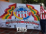 Trapo - Bandeira - Faixa - Telón - Trapo de la Barra: Frente Rojiblanco Sur • Club: Junior de Barranquilla • País: Colombia