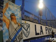 Trapo - Bandeira - Faixa - Telón - Trapo de la Barra: La Pandilla de Liniers • Club: Vélez Sarsfield