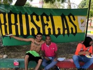 Trapo - Bandeira - Faixa - Telón - "Bruselas" Trapo de la Barra: Rebelión Auriverde Norte • Club: Real Cartagena